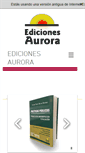 Mobile Screenshot of edicionesaurora.com