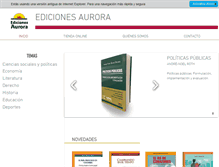 Tablet Screenshot of edicionesaurora.com